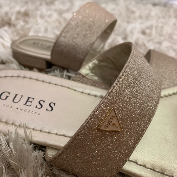 rose gold guess trainers